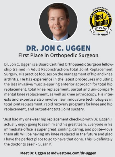 Jon Uggen, DO - Voted #1 Orthopedic Surgeon in Best of Omaha 2021